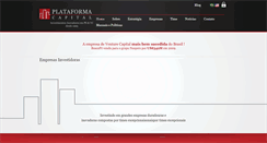Desktop Screenshot of plataformacapital.com