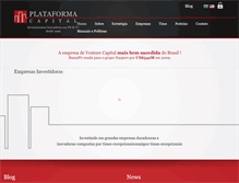 Tablet Screenshot of plataformacapital.com